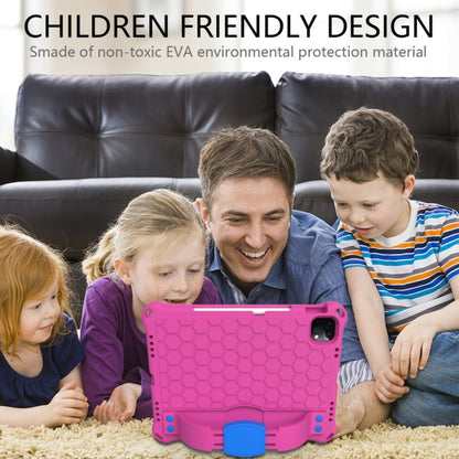 For iPad 2025 / 2022 Honeycomb Design EVA + PC Anti Falling Tablet Protective Case(Rose Red Blue) - iPad 2025 / 2022 Cases by buy2fix | Online Shopping UK | buy2fix
