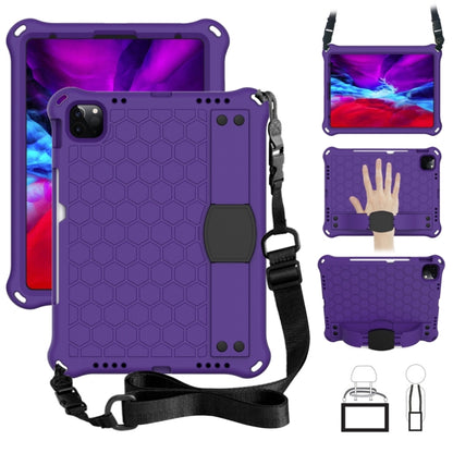 For iPad 2025 / 2022 Honeycomb Design EVA + PC Anti Falling Tablet Protective Case(Purple Black) - iPad 2025 / 2022 Cases by buy2fix | Online Shopping UK | buy2fix