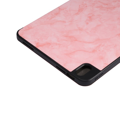 For iPad 2025 / 2022 Three-fold Marble Texture Protective Tablet Case with Pen Slot(Pink) - iPad 2025 / 2022 Cases by buy2fix | Online Shopping UK | buy2fix