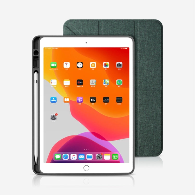 For iPad 2025 / 2022 Mutural Multi-fold Smart Leather Tablet Case(Blue) - iPad 2025 / 2022 Cases by buy2fix | Online Shopping UK | buy2fix