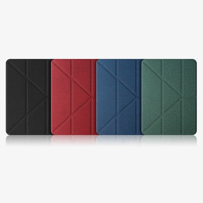 For iPad 2025 / 2022 Mutural Multi-fold Smart Leather Tablet Case(Blue) - iPad 2025 / 2022 Cases by buy2fix | Online Shopping UK | buy2fix