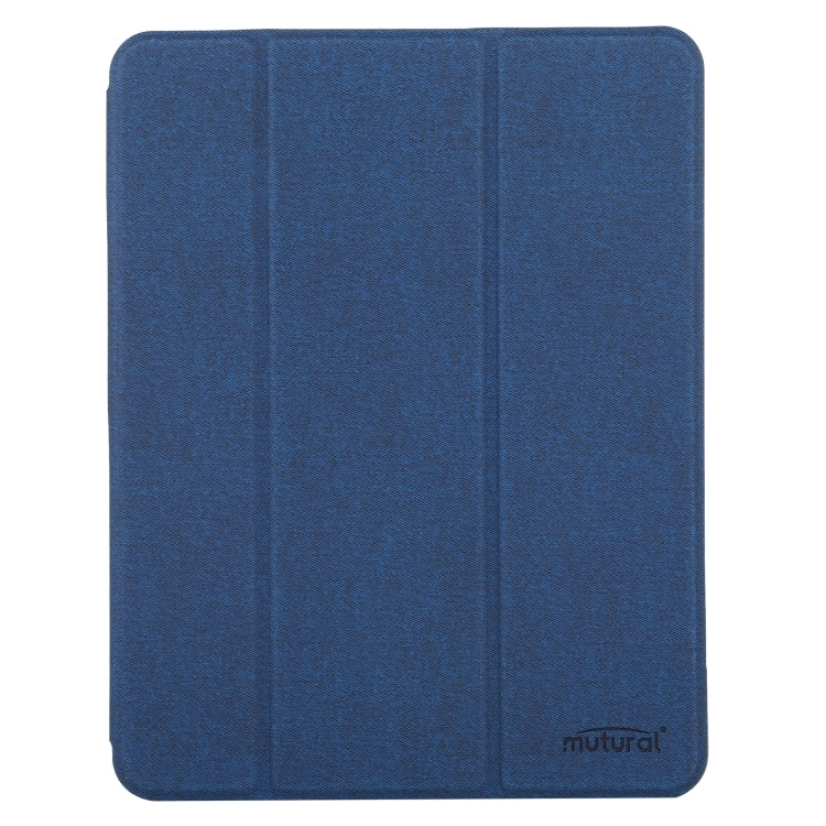 For iPad 2025 / 2022 Mutural YASHI Series Tablet Leather Smart Case(Blue) - iPad 2025 / 2022 Cases by buy2fix | Online Shopping UK | buy2fix