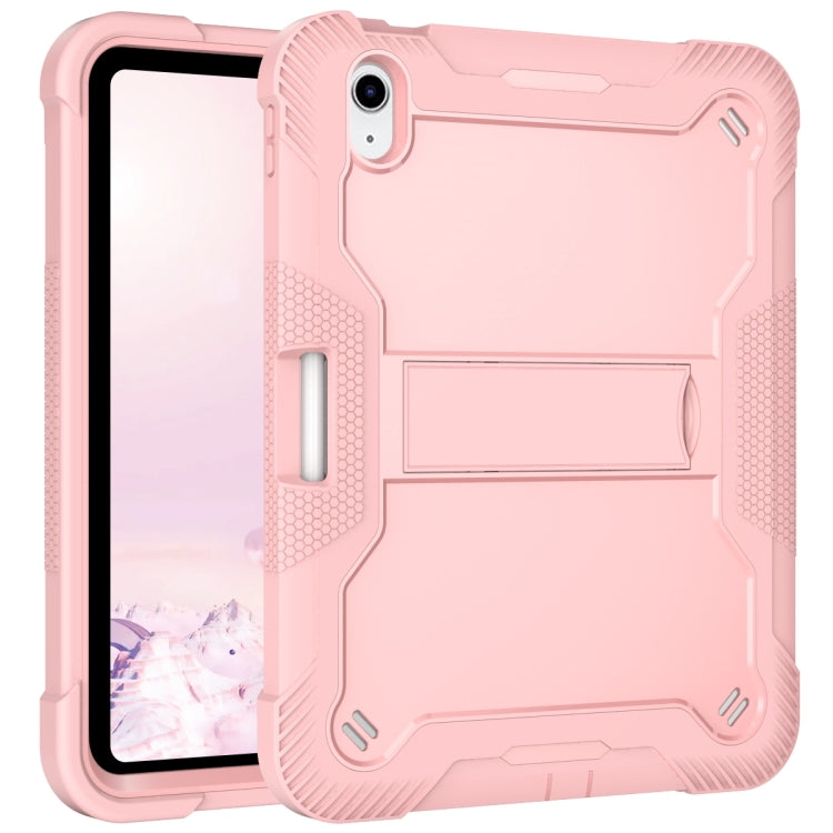 For iPad 2025 / 2022 Silicone + PC Shockproof Tablet Case(Rose Gold) - iPad 2025 / 2022 Cases by buy2fix | Online Shopping UK | buy2fix