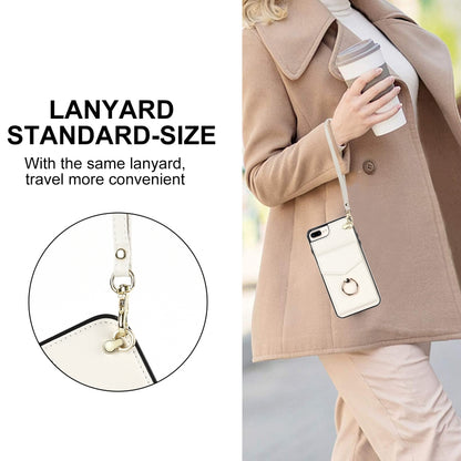For iPhone 8 Plus / 7 Plus Anti-theft RFID Card Slot Phone Case(Beige) - More iPhone Cases by buy2fix | Online Shopping UK | buy2fix