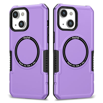 For iPhone 14 MagSafe Shockproof Armor Phone Case(Purple) by buy2fix