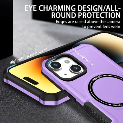 For iPhone 14 MagSafe Shockproof Armor Phone Case(Purple) by buy2fix