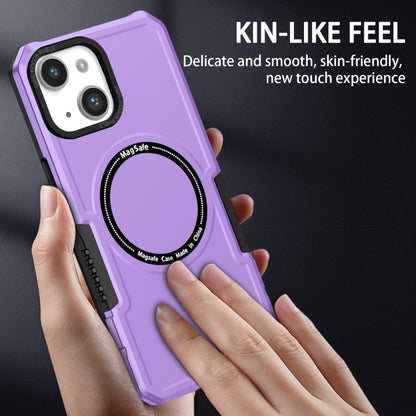 For iPhone 14 MagSafe Shockproof Armor Phone Case(Purple) by buy2fix