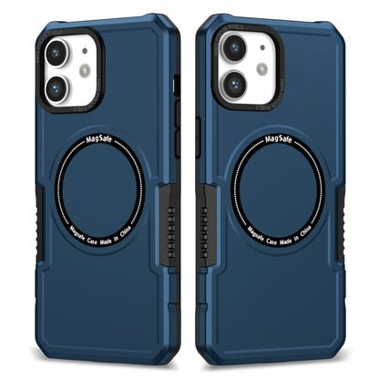 For iPhone 12 MagSafe Shockproof Armor Phone Case(Dark Blue) by buy2fix