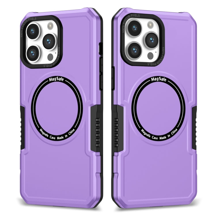 For iPhone 12 Pro MagSafe Shockproof Armor Phone Case(Purple) by buy2fix