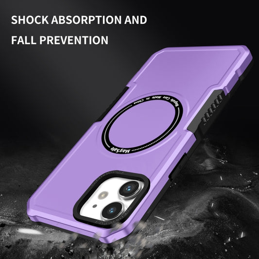 For iPhone 11 MagSafe Shockproof Armor Phone Case(Purple) by buy2fix