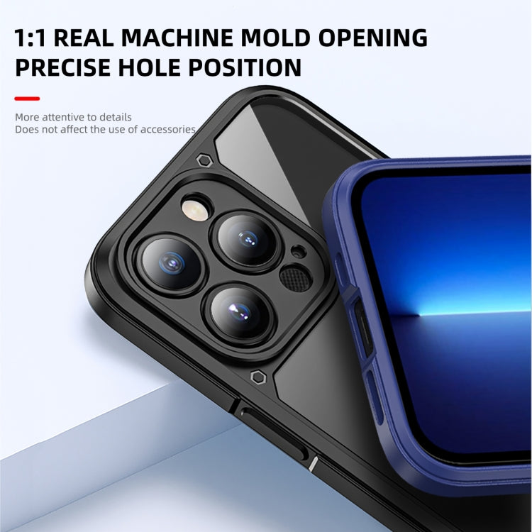 For iPhone 12 Pro iPAKY Shockproof PC + TPU Protective Phone Case(Black) - iPhone 12 / 12 Pro Cases by iPAKY | Online Shopping UK | buy2fix