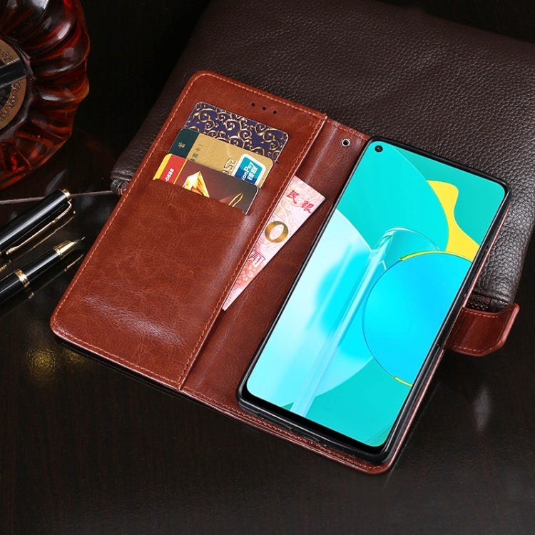 For Huawei Honor 30S idewei Crazy Horse Texture Horizontal Flip Leather Case with Holder & Card Slots & Wallet(White) - Honor Cases by idewei | Online Shopping UK | buy2fix