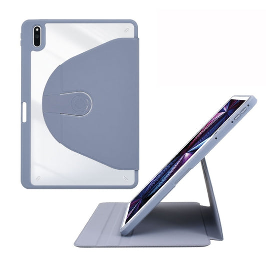 For Huawei MatePad Pro 11 2022 Acrylic 360 Degree Rotation Holder Tablet Leather Case(Purple) - Huawei by buy2fix | Online Shopping UK | buy2fix