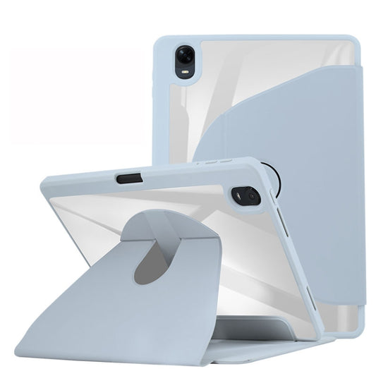 For OPPO Pad 11 2022 Acrylic 360 Degree Rotation Holder Tablet Leather Case(White Ice) - OPPO by buy2fix | Online Shopping UK | buy2fix