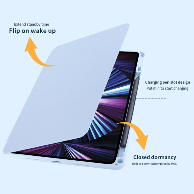 For Honor Tablet V7 Pro Acrylic 360 Degree Rotation Holder Tablet Leather Case(Purple) - Honor by buy2fix | Online Shopping UK | buy2fix
