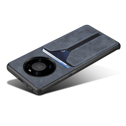 For Huawei Mate 50 Denior DV Elastic Card PU Back Cover Phone Case(Grey) - Huawei Cases by Denior | Online Shopping UK | buy2fix