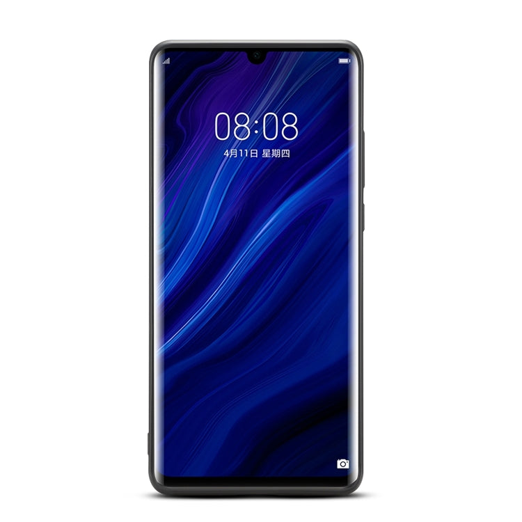 For Huawei P30 Pro Denior DV Elastic Card PU Back Cover Phone Case(Grey) - Huawei Cases by Denior | Online Shopping UK | buy2fix