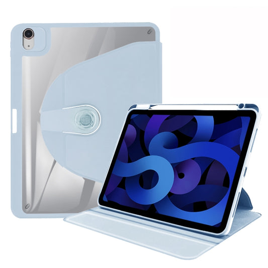 For iPad Pro 11 2022/2021/2020/2018 / Air5 2022/Air4 2020 Acrylic 360 Degree Rotation Holder Tablet Leather Case(White Ice) - iPad Pro 11 (2022/2021) Cases by buy2fix | Online Shopping UK | buy2fix