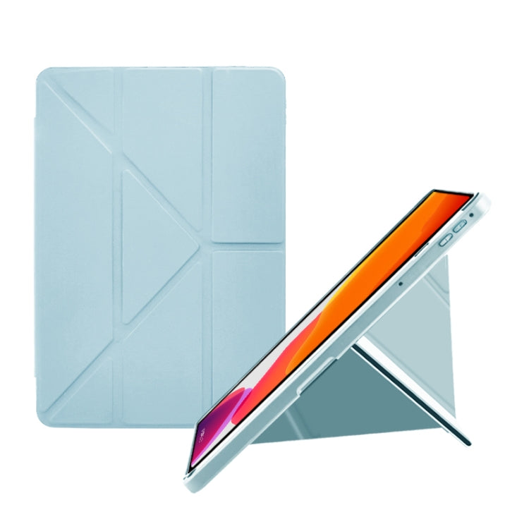 For Samsung Galaxy Tab A7 10.4 2020 Acrylic 2 in 1 Y-fold Smart Leather Tablet Case(Ice White) - Other Galaxy Tab PC by buy2fix | Online Shopping UK | buy2fix