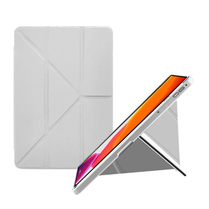 For Samsung Galaxy Tab A7 10.4 2020 Acrylic 2 in 1 Y-fold Smart Leather Tablet Case(Grey) - Other Galaxy Tab PC by buy2fix | Online Shopping UK | buy2fix