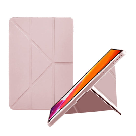For OPPO Pad 11 2022 Acrylic 2 in 1 Y-fold Smart Leather Tablet Case(Pink) - OPPO by buy2fix | Online Shopping UK | buy2fix