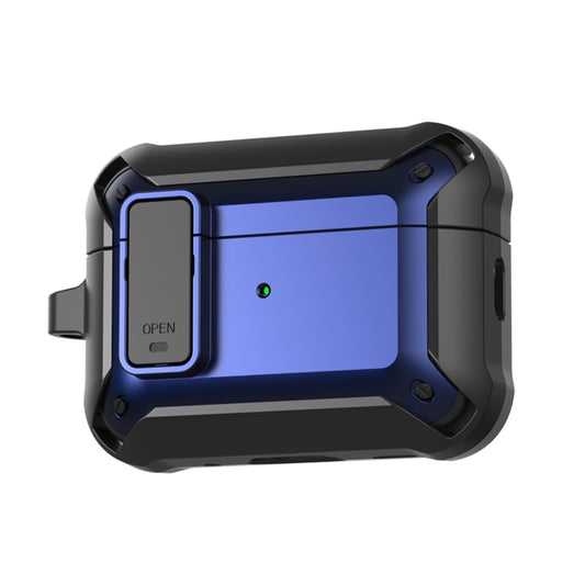 For AirPods Pro 2 Bumblebee Wireless Earphones Silicone Case with Switch & Lanyard Hole(Black Blue) - For AirPods Pro 2 by buy2fix | Online Shopping UK | buy2fix