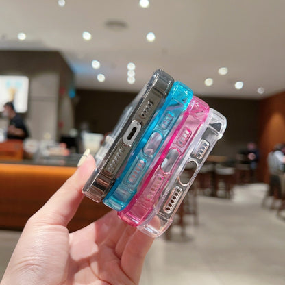 For iPhone 12 Pro Max High Transparent Acrylic MagSafe Shockproof Phone Case(Pink) by buy2fix