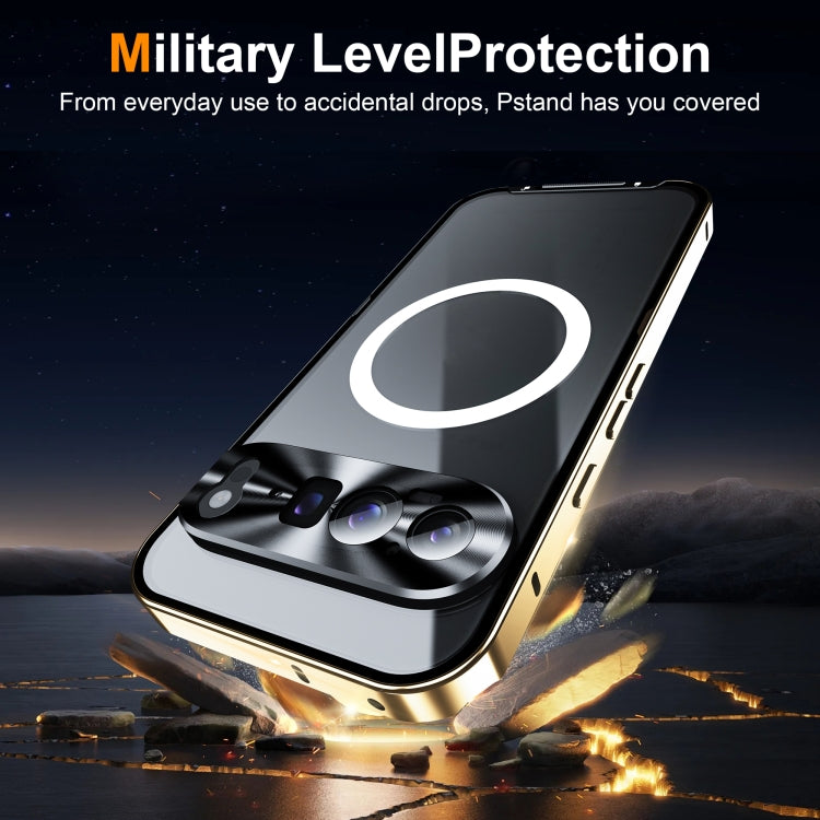 For Google Pixel 9 Pro XL MagSafe Magnetic Frosted Metal Phone Case(Gold) by buy2fix