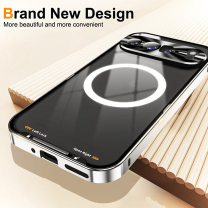 For Google Pixel 9 Pro XL MagSafe Magnetic Frosted Metal Phone Case(Silver) by buy2fix