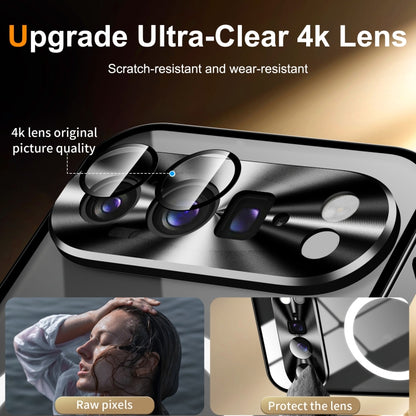 For Google Pixel 9 Pro MagSafe Magnetic Frosted Metal Phone Case(Black) by buy2fix