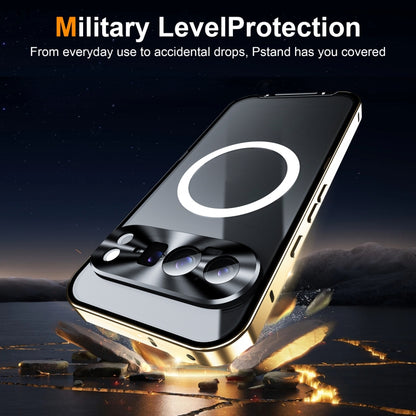For Google Pixel 9 Pro MagSafe Magnetic Frosted Metal Phone Case(Gold) by buy2fix