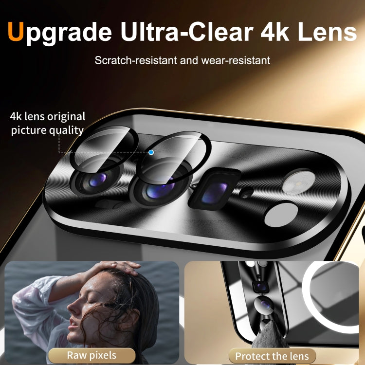 For Google Pixel 9 Pro MagSafe Magnetic Frosted Metal Phone Case(Gold) by buy2fix