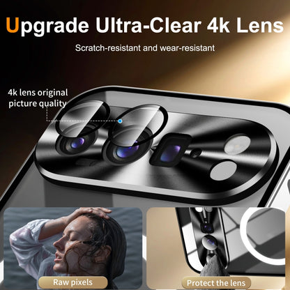 For Google Pixel 9 Pro MagSafe Magnetic Frosted Metal Phone Case(Silver) by buy2fix