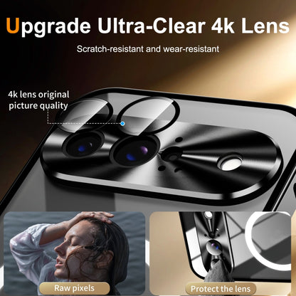 For Google Pixel 9 MagSafe Magnetic Frosted Metal Phone Case(Black) by buy2fix