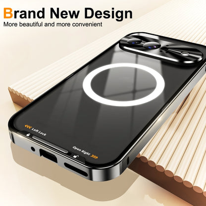 For Google Pixel 9 MagSafe Magnetic Frosted Metal Phone Case(Black) by buy2fix