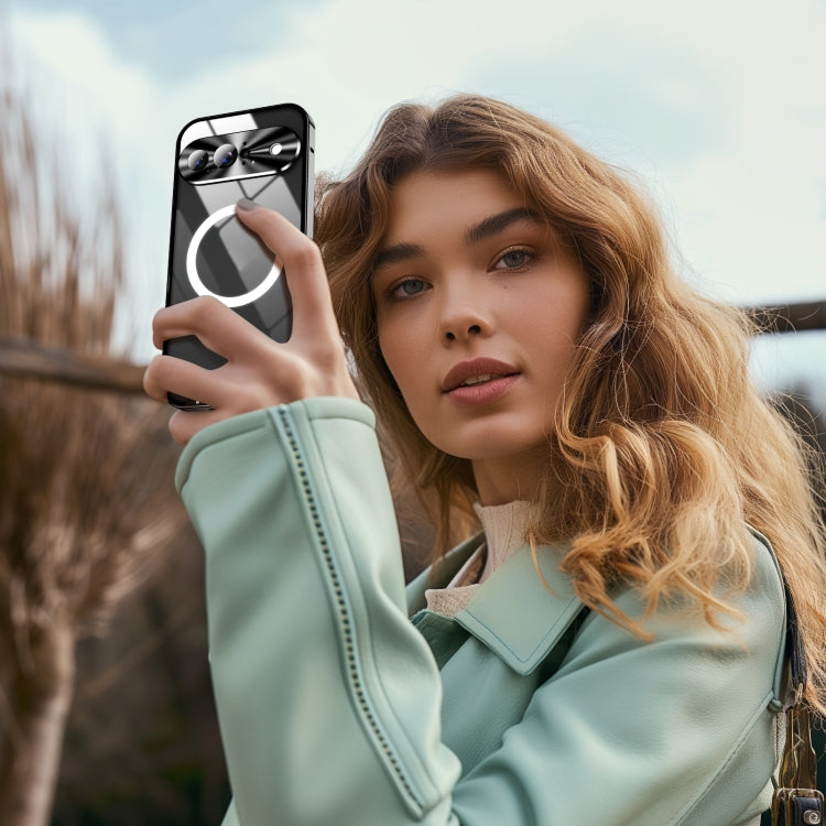 For Google Pixel 9 MagSafe Magnetic Frosted Metal Phone Case(Black) by buy2fix