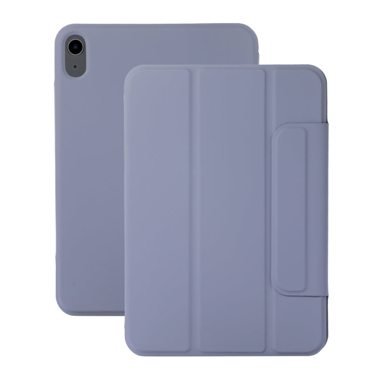 For iPad 2025 / 2022 3-fold Magnetic Buckle Leather Smart Tablet Case(Lavender Gray) - iPad 2025 / 2022 Cases by buy2fix | Online Shopping UK | buy2fix