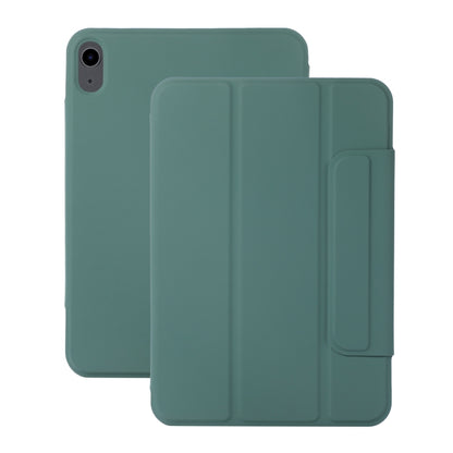 For iPad 2025 / 2022 3-fold Magnetic Buckle Leather Smart Tablet Case(Deep Green) - iPad 2025 / 2022 Cases by buy2fix | Online Shopping UK | buy2fix