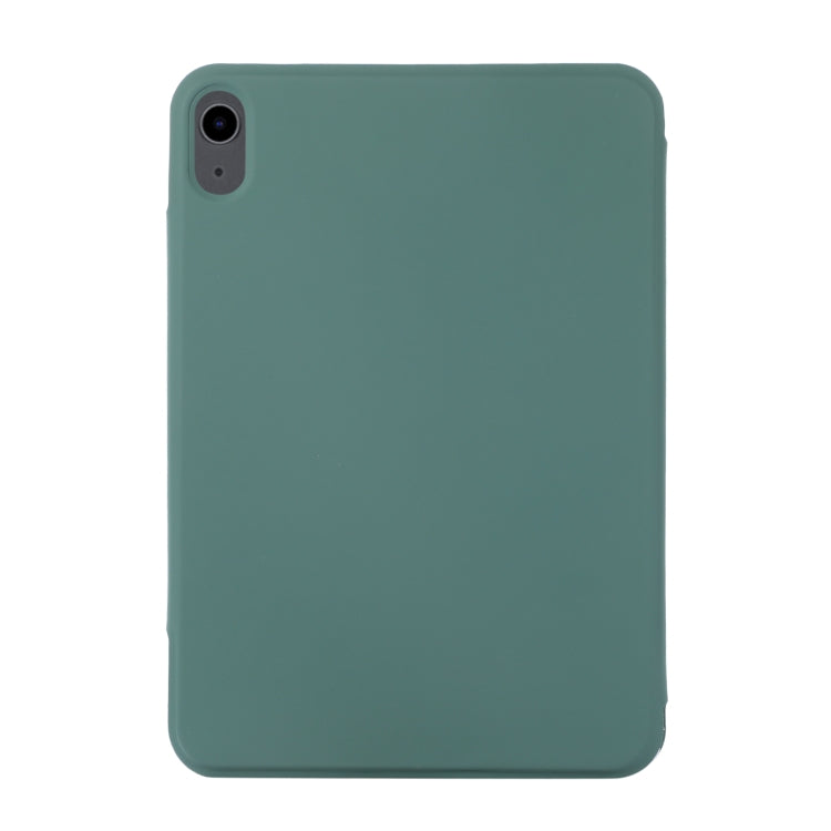 For iPad 2025 / 2022 3-fold Magnetic Buckle Leather Smart Tablet Case(Deep Green) - iPad 2025 / 2022 Cases by buy2fix | Online Shopping UK | buy2fix