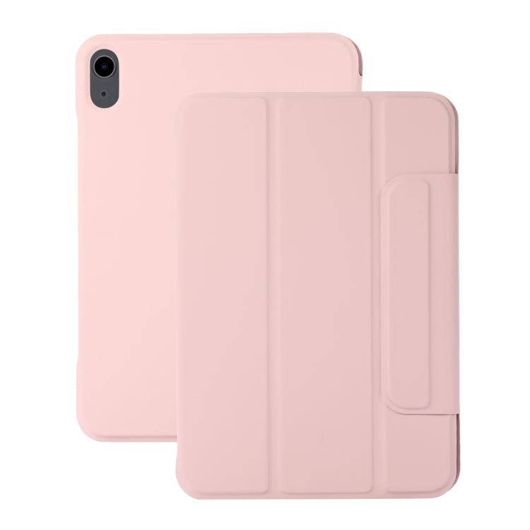 For iPad 2025 / 2022 3-fold Magnetic Buckle Leather Smart Tablet Case(Pink) - iPad 2025 / 2022 Cases by buy2fix | Online Shopping UK | buy2fix