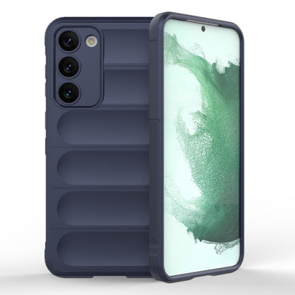 For Samsung Galaxy S23+ 5G Magic Shield TPU + Flannel Phone Case(Dark Blue) - Galaxy S23+ 5G Cases by buy2fix | Online Shopping UK | buy2fix