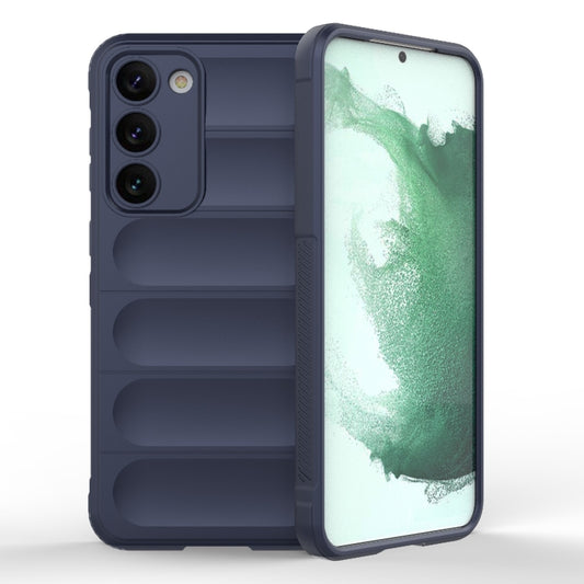 For Samsung Galaxy S23+ 5G Magic Shield TPU + Flannel Phone Case(Dark Blue) - Galaxy S23+ 5G Cases by buy2fix | Online Shopping UK | buy2fix