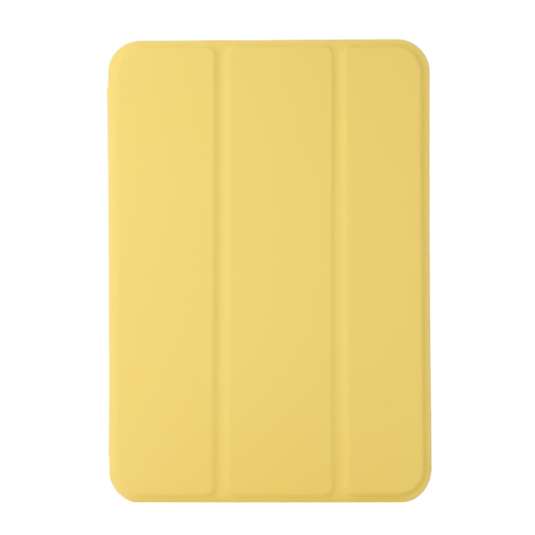 For iPad 2025 / 2022 3-fold Magnetic Leather Smart Tablet Case(Yellow) - iPad 2025 / 2022 Cases by buy2fix | Online Shopping UK | buy2fix