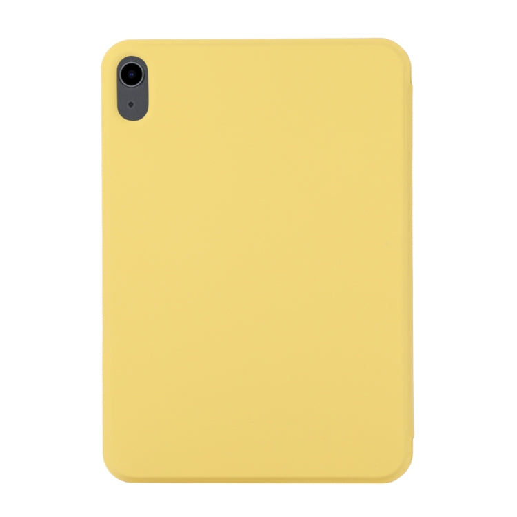 For iPad 2025 / 2022 3-fold Magnetic Leather Smart Tablet Case(Yellow) - iPad 2025 / 2022 Cases by buy2fix | Online Shopping UK | buy2fix