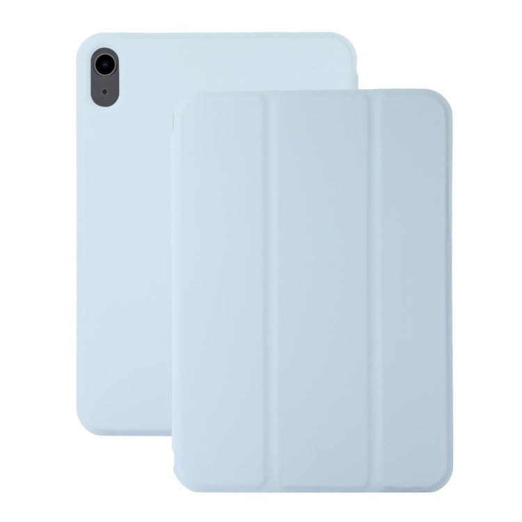 For iPad 2025 / 2022 3-fold Magnetic Leather Smart Tablet Case(White Ice Blue) - iPad 2025 / 2022 Cases by buy2fix | Online Shopping UK | buy2fix