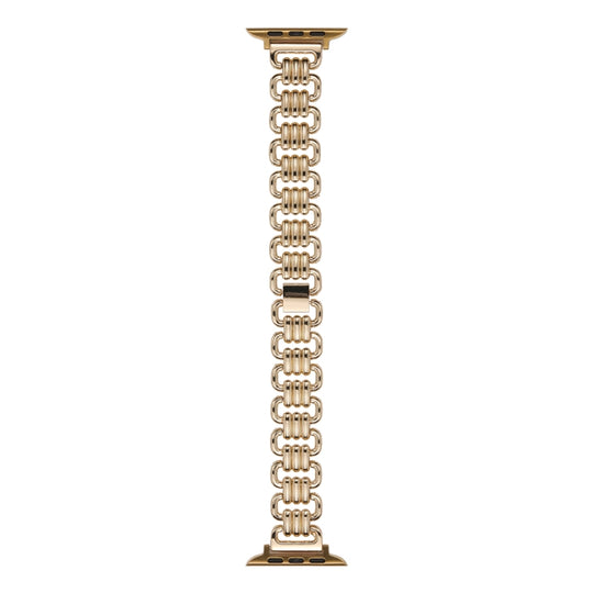U-chain Metal Watch Band For Apple Watch Ultra 49mm&Watch Ultra 2 49mm / Series 9&8&7 45mm / SE 3&SE 2&6&SE&5&4 44mm / 3&2&1 42mm(Gold)