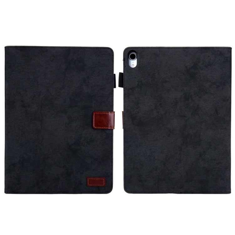 For iPad 2025 / 2022 Cloth Texture Leather Smart Tablet Case(Black) - iPad 2025 / 2022 Cases by buy2fix | Online Shopping UK | buy2fix