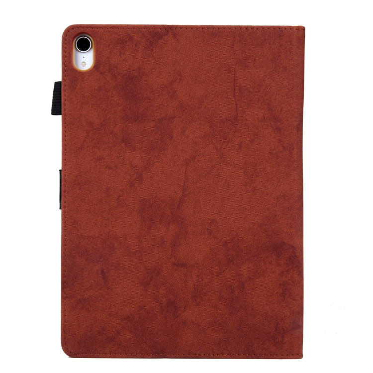 For iPad 2025 / 2022 Cloth Texture Leather Smart Tablet Case(Brown) - iPad 2025 / 2022 Cases by buy2fix | Online Shopping UK | buy2fix