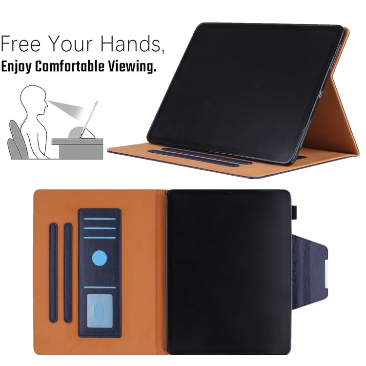 For iPad 2025 / 2022 Solid Color Metal Buckle Leather Smart Tablet Case(Royal Blue) - iPad 2025 / 2022 Cases by buy2fix | Online Shopping UK | buy2fix