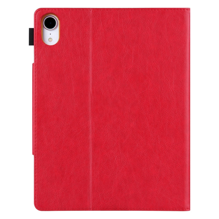 For iPad 2025 / 2022 Solid Color Metal Buckle Leather Smart Tablet Case(Red) - iPad 2025 / 2022 Cases by buy2fix | Online Shopping UK | buy2fix